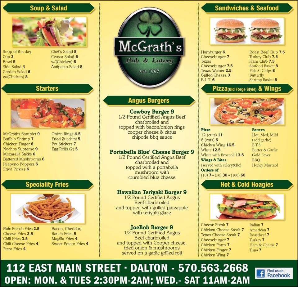 McGrath's Pub & Eatery, Dalton, Scranton Zomato
