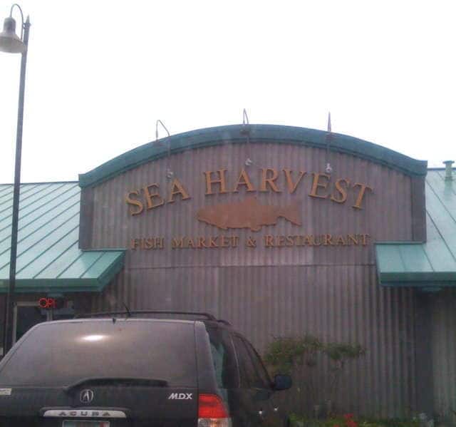 Menu of Sea Harvest Fish Market, Moss Landing, Monterey Bay