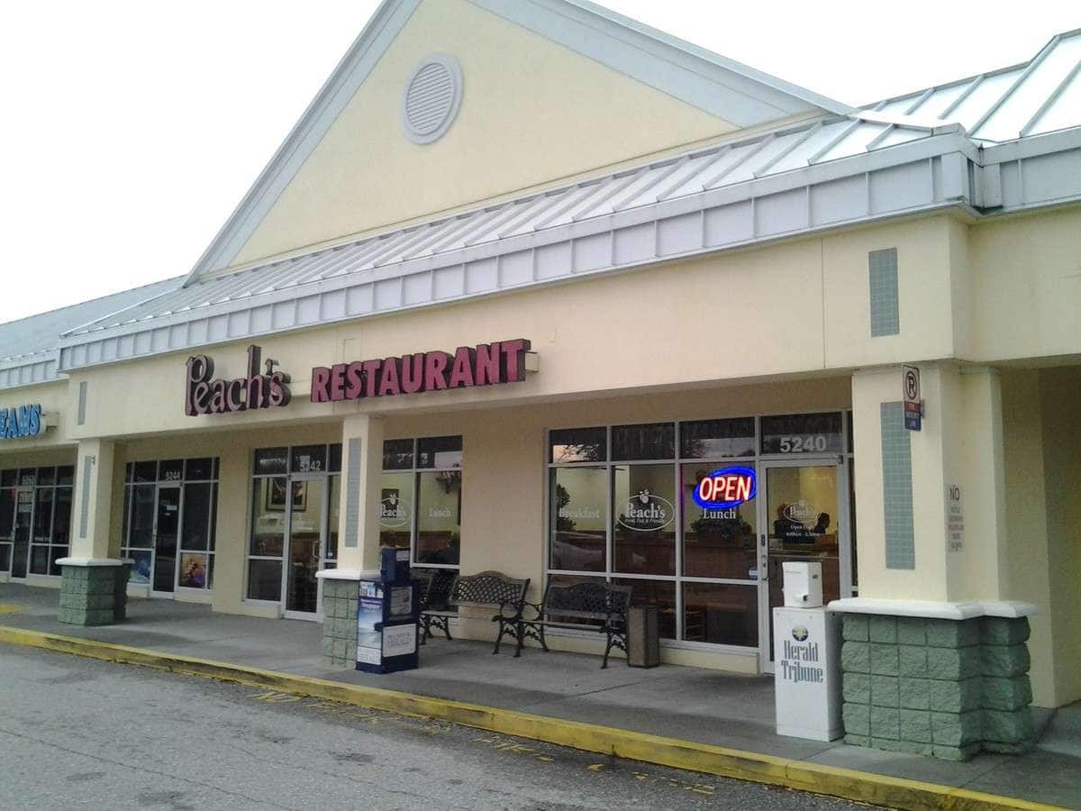 Menu of Peach's Restaurant, Bradenton, Tampa Bay