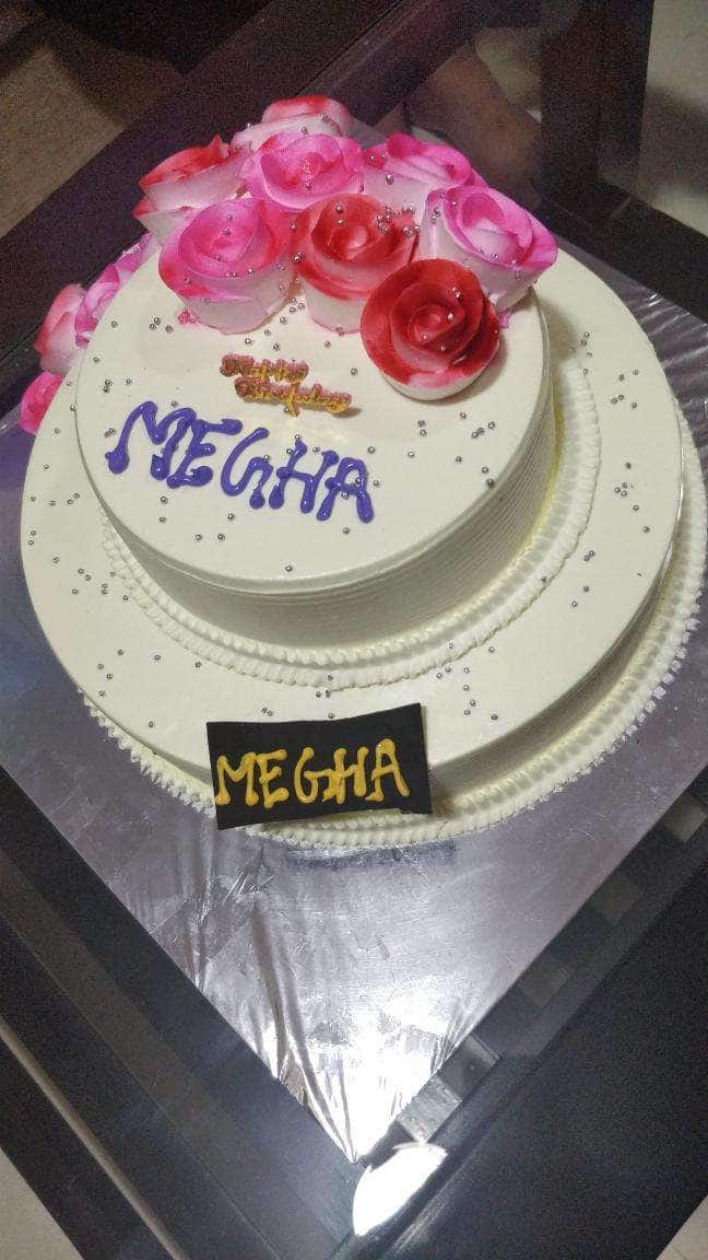 I have written megha Name on Cakes and Wishes on this birthday wish and it  is … | Happy birthday chocolate cake, Happy birthday love cake, Birthday  cake for brother
