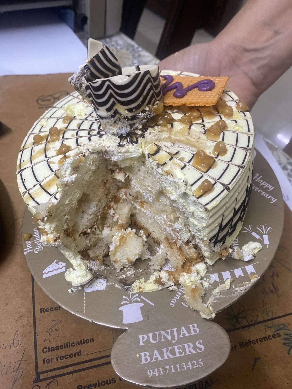 Kings XI Punjab Photo Cake Half kg. Buy Kings XI Punjab Photo Cake online -  WarmOven