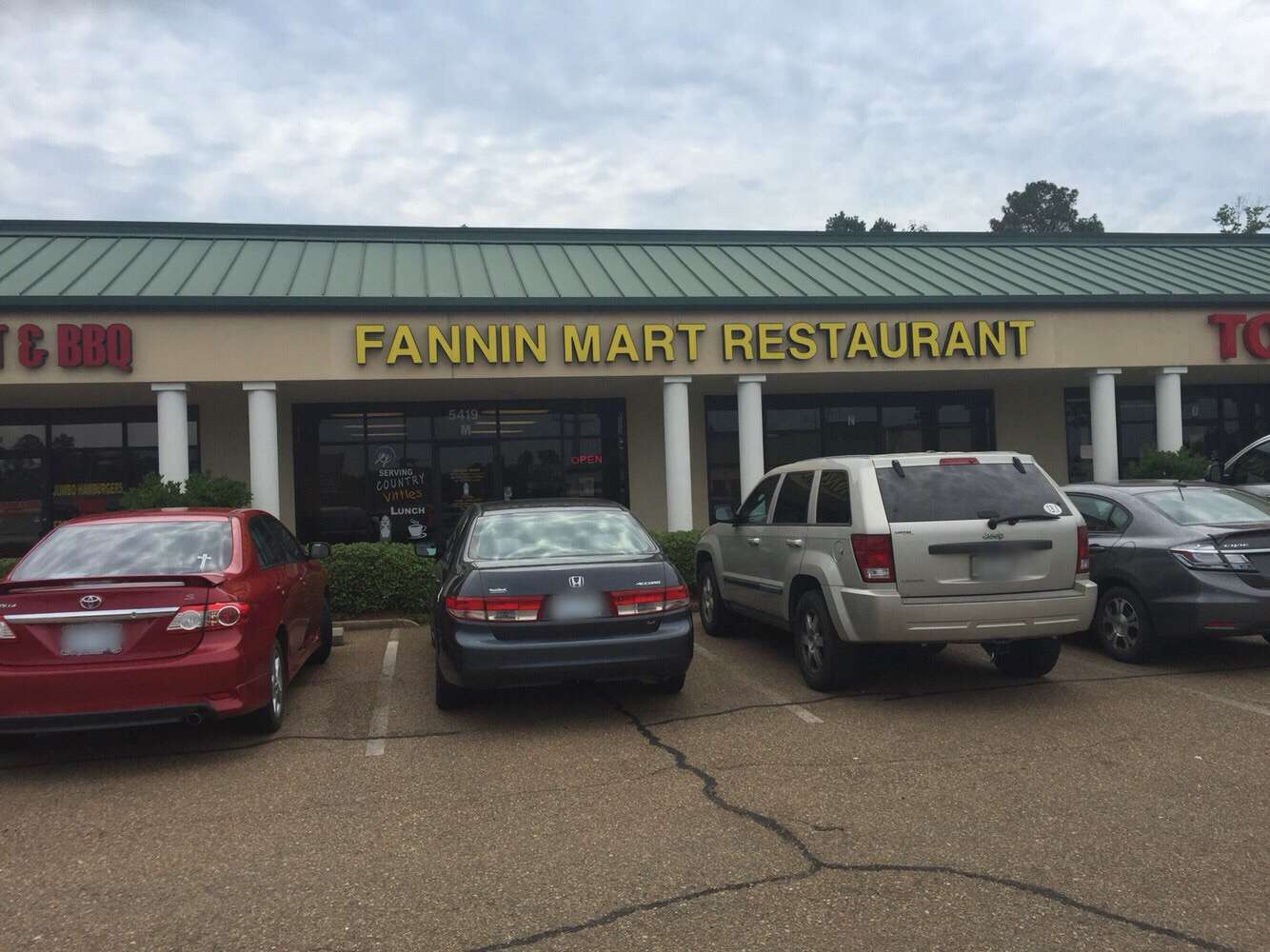 Menu of Fannin Mart Restaurant, Flowood, Jackson