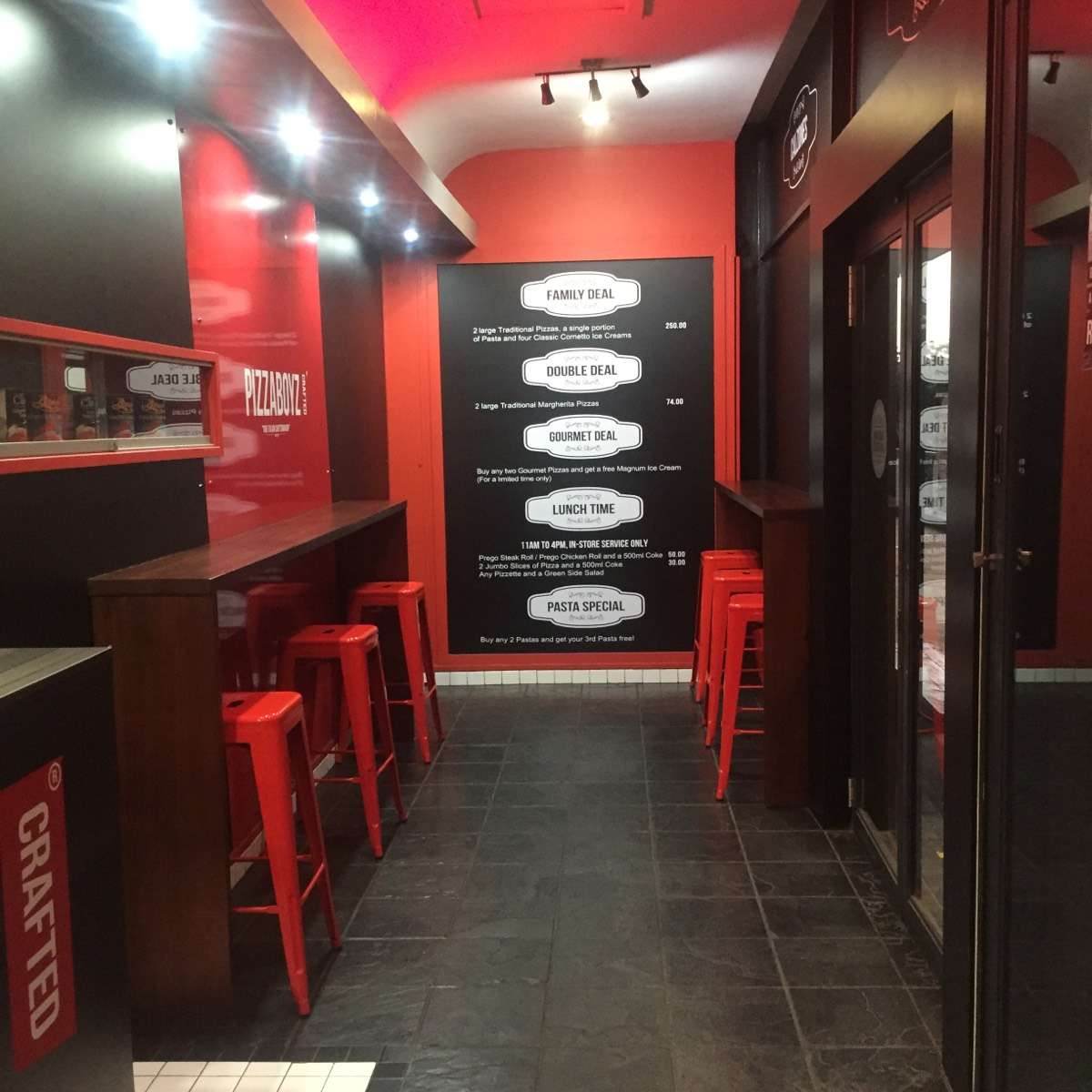Menu of Pizza Boyz, Umhlanga, Durban