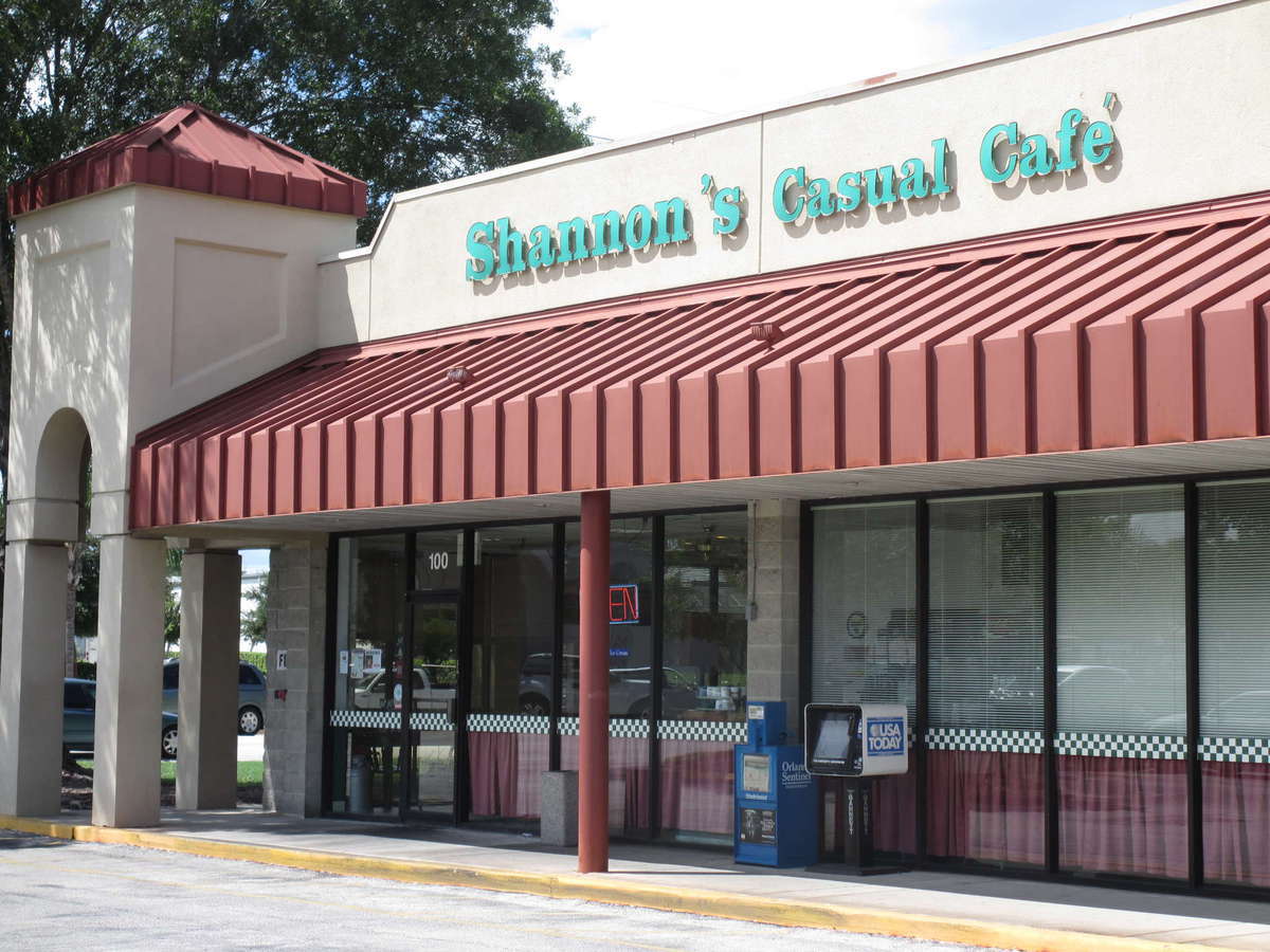 Menu Of Shannon's Casual Café, South, Orlando