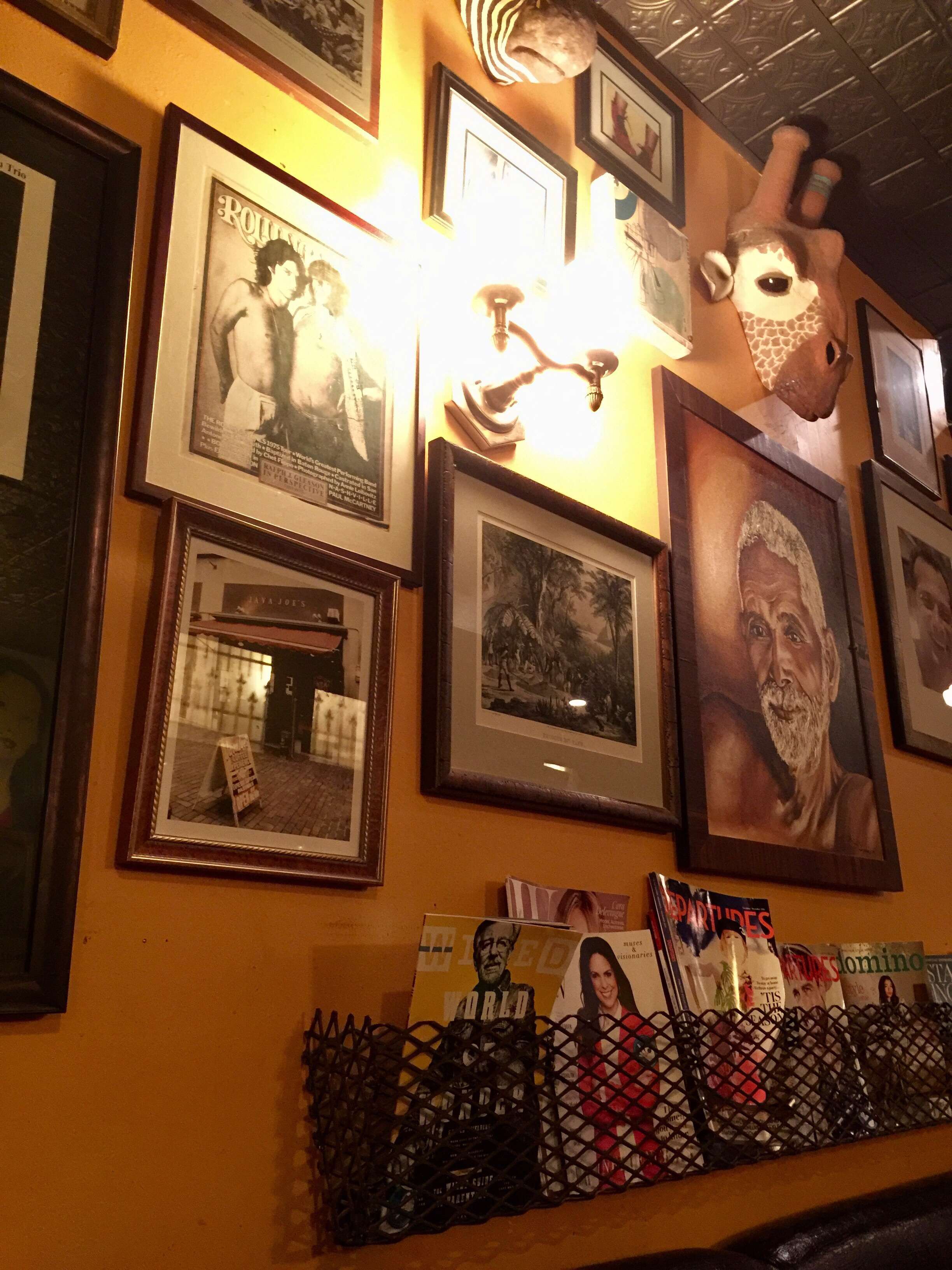 Menu of Java's, East End, Rochester