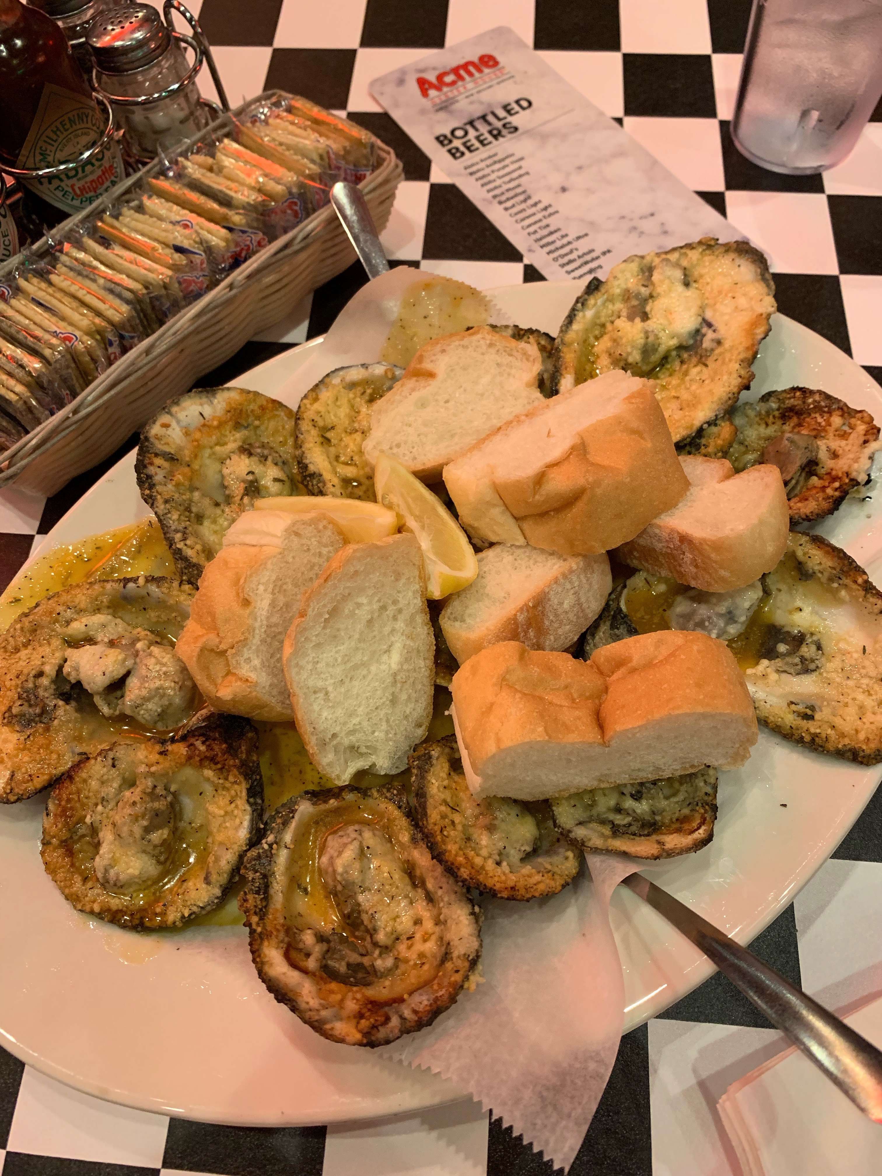 acme oyster house menu calories