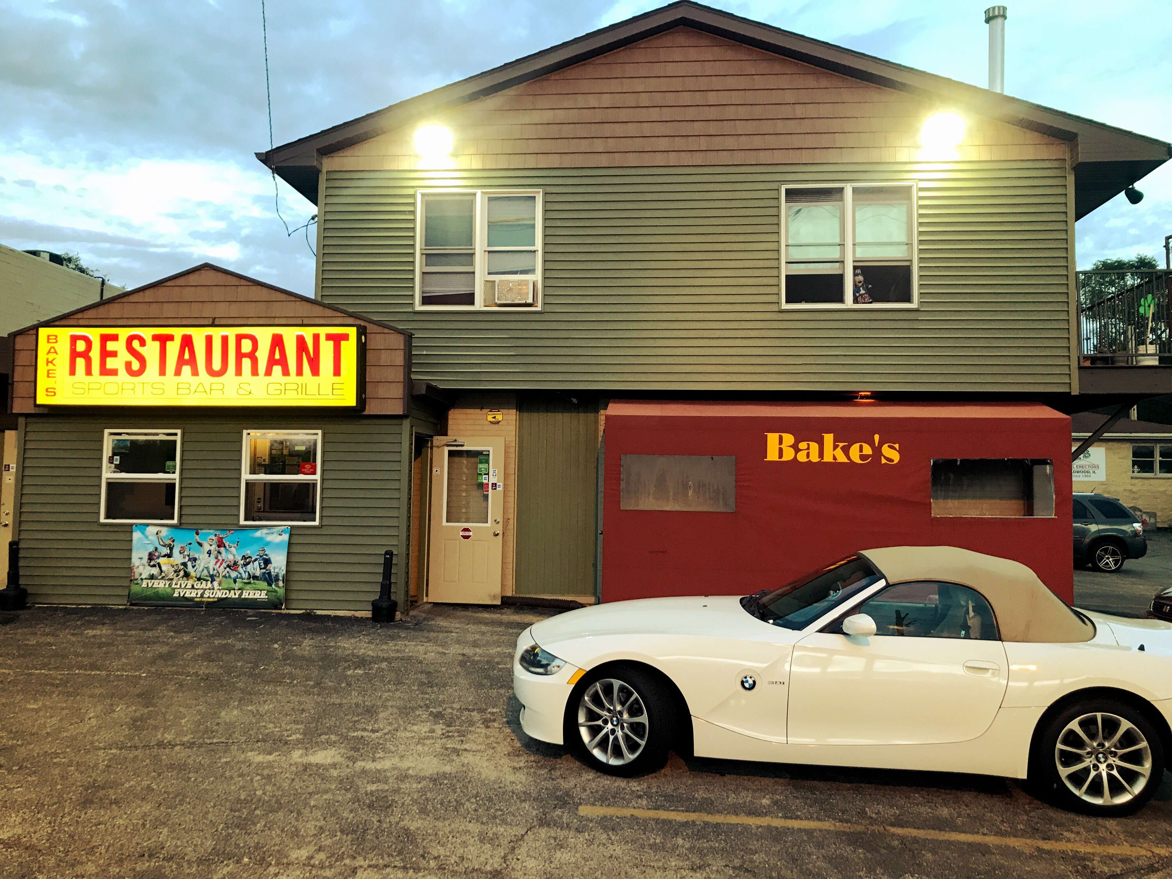 Menu of Bake's Sports Theme Restaurant, Grayslake, Chicago