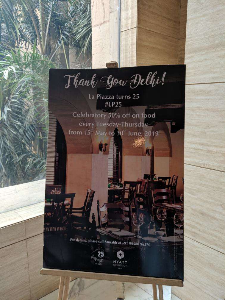 Sankalp Sharma S Review For La Piazza Hyatt Regency Bhikaji