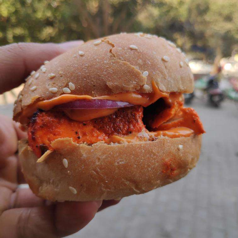 Mutton Galouti Burger at Fat Albert