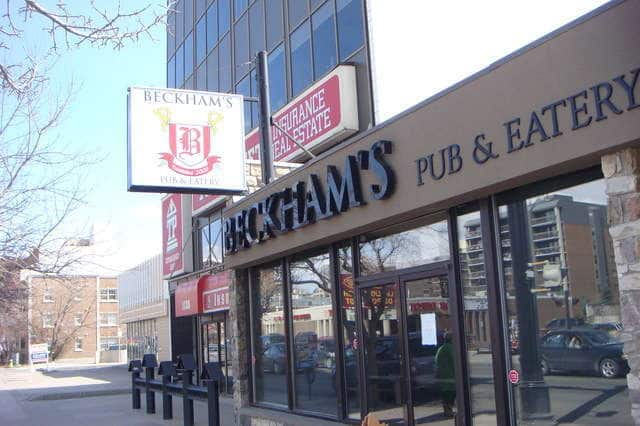 Menu Of Beckham's Pub & Eatery, Northeast, Calgary