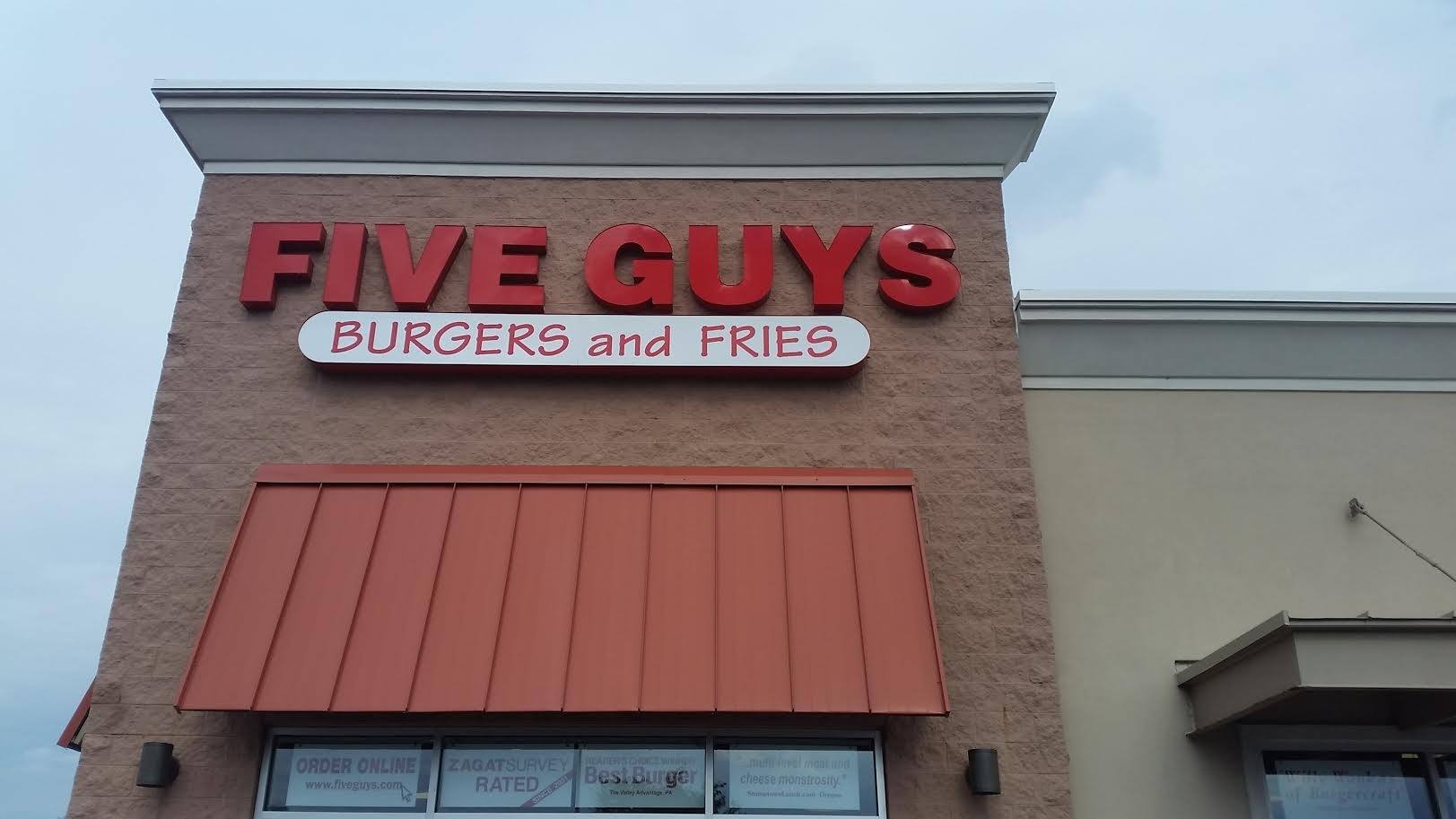 Five Guys Burgers and Fries, Allentown, Allentown Zomato