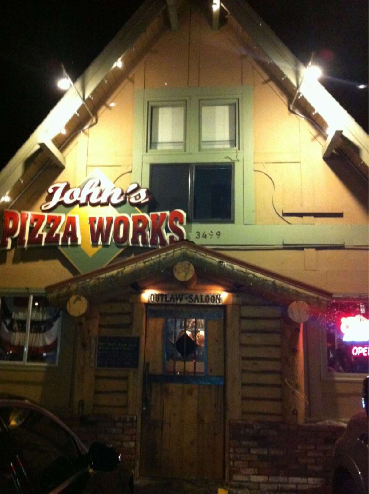 Menu of John's Pizza Works, Mammoth Lakes, Mammoth Lakes