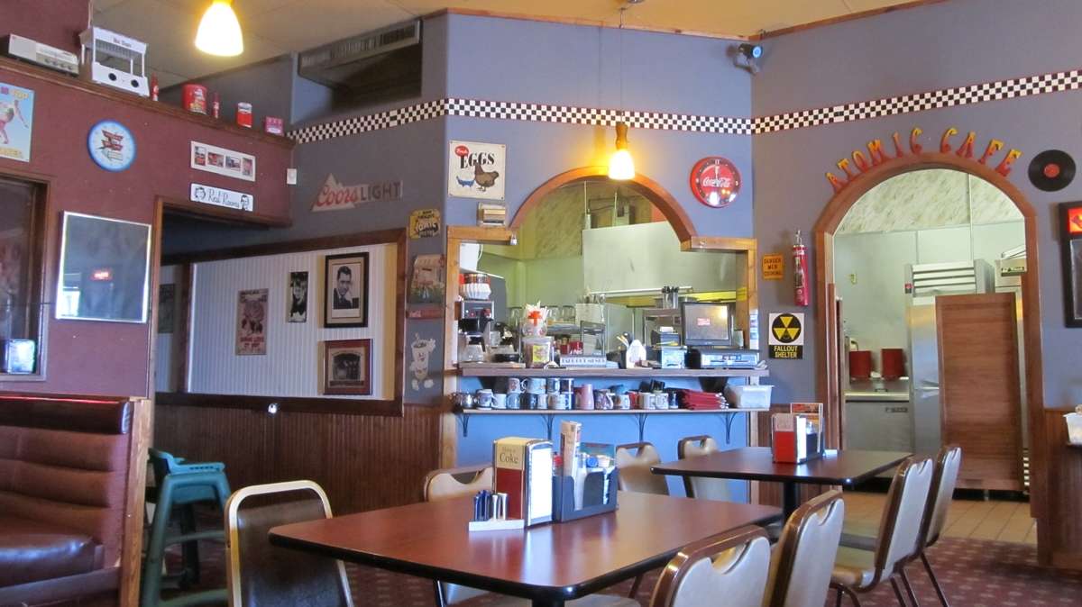 Menu of Atomic Cafe, Helena, Helena