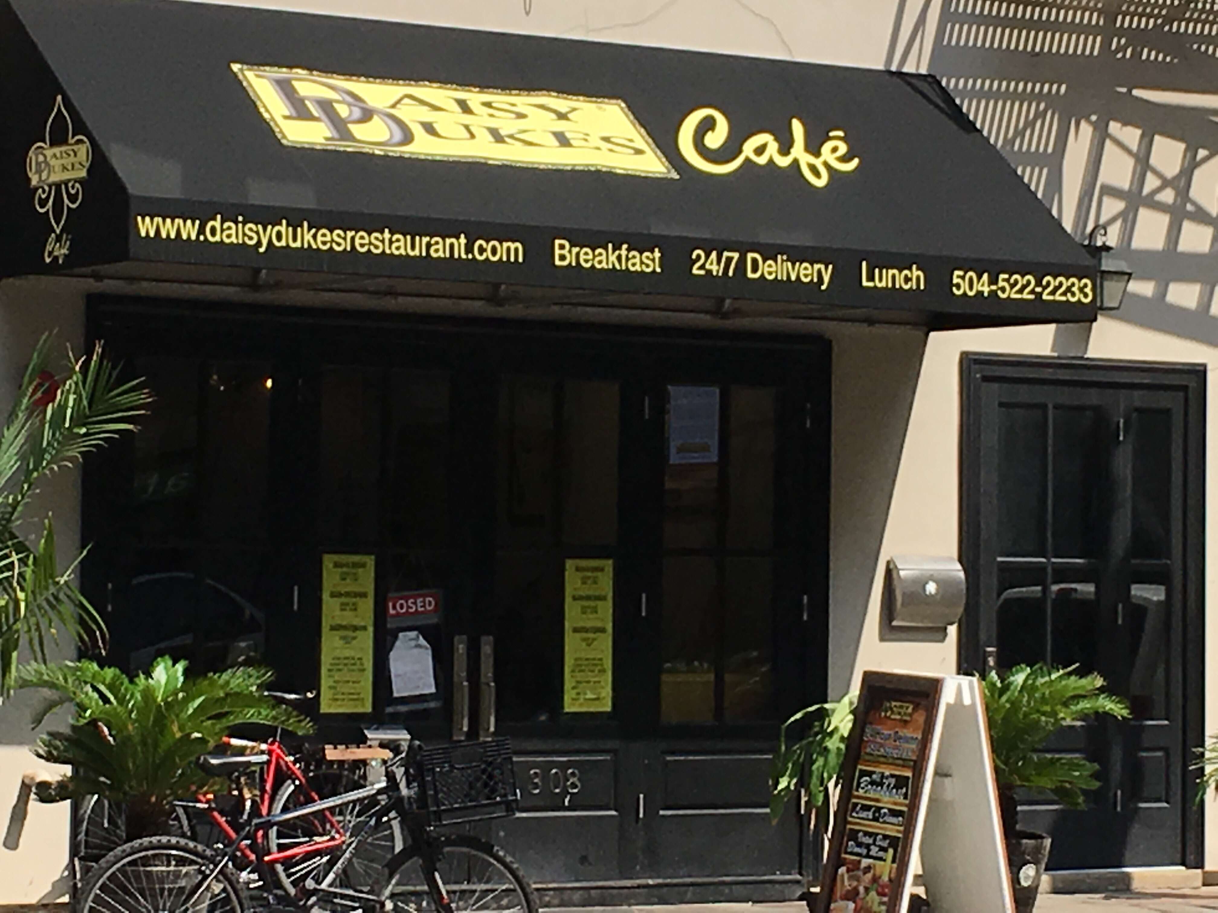 Menu of Daisy Dukes® Cafe, Central Business District, New Orleans