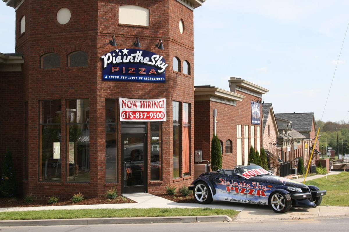 Menu of Pie in the Sky Pizza, Brentwood, Nashville