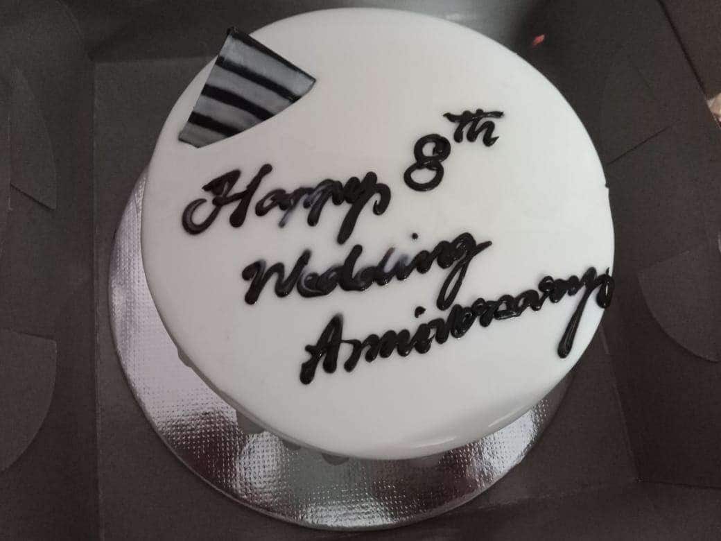 Happy Custom Year Anniversary Custom Name - Cake Topper