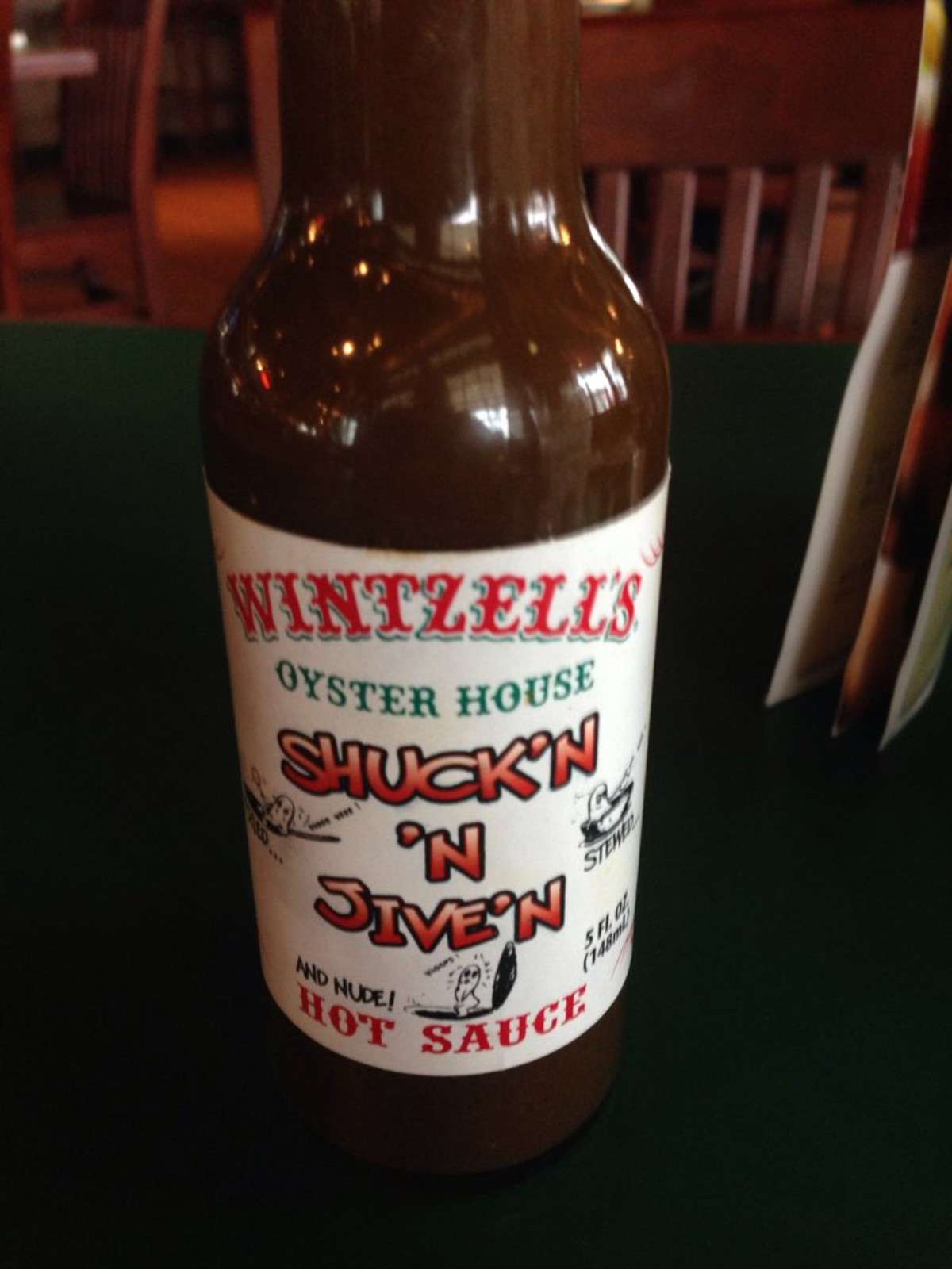 Menu of Wintzell's Oyster House, Greenville, Greenville