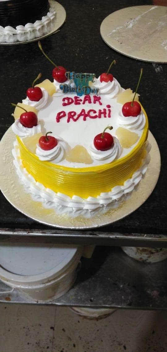 Happy Birthday Prachi Fireworks - Greet Name