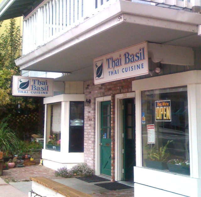 Menu of Thai Basil, Capitola, Monterey Bay
