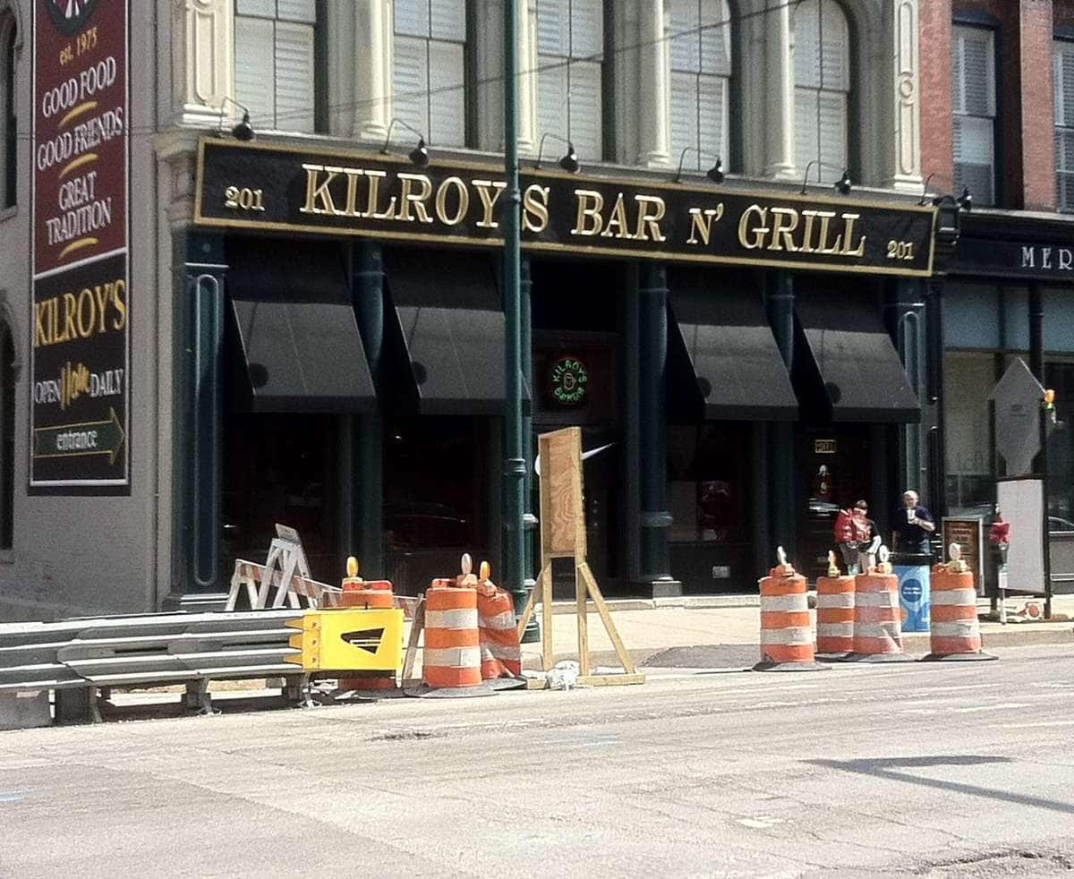 Menu of Kilroy's Bar N' Grill, Wholesale District, Indianapolis