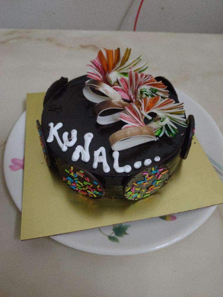 ❤️ Roses Happy Birthday Cake For Kunal