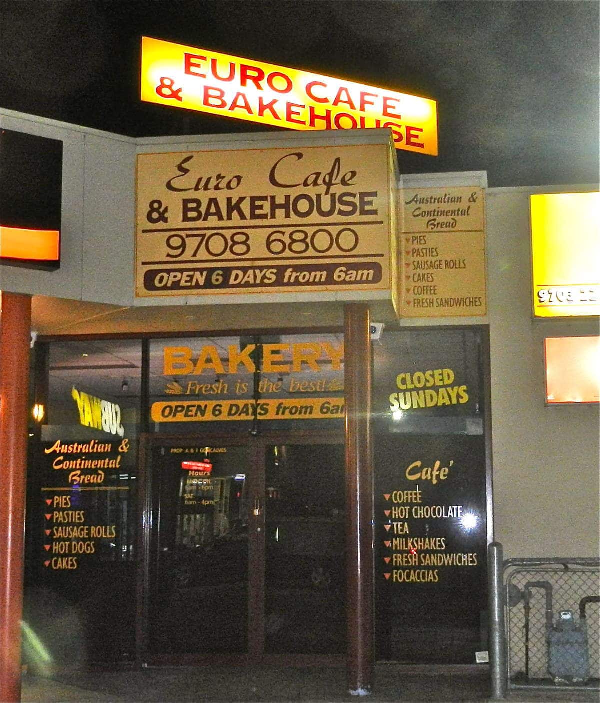Euro Cafe and Bakehouse, Hallam, Melbourne Zomato