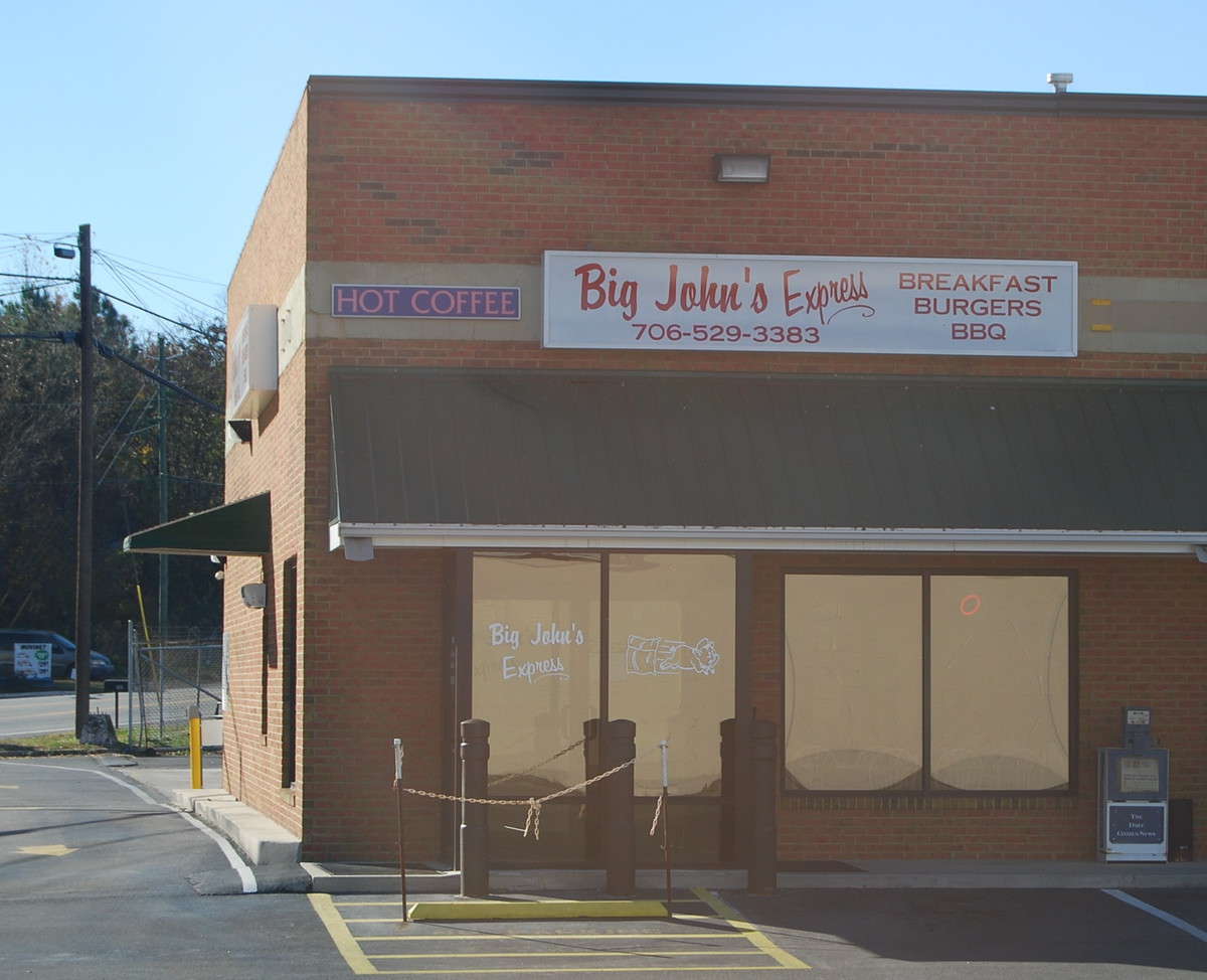 Menu of Big John's Express, Dalton, Dalton