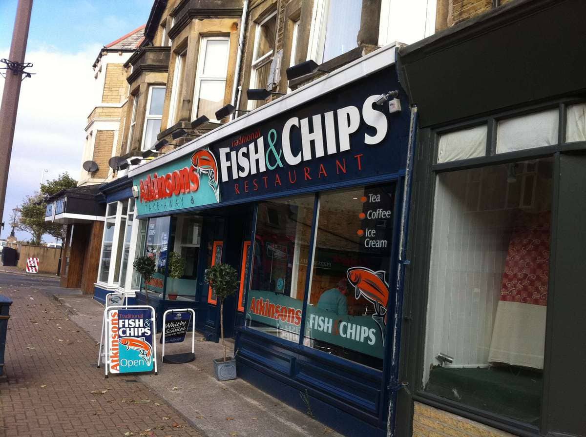 Menu of Atkinsons Traditional Fish & Chips, Morecambe, North West England