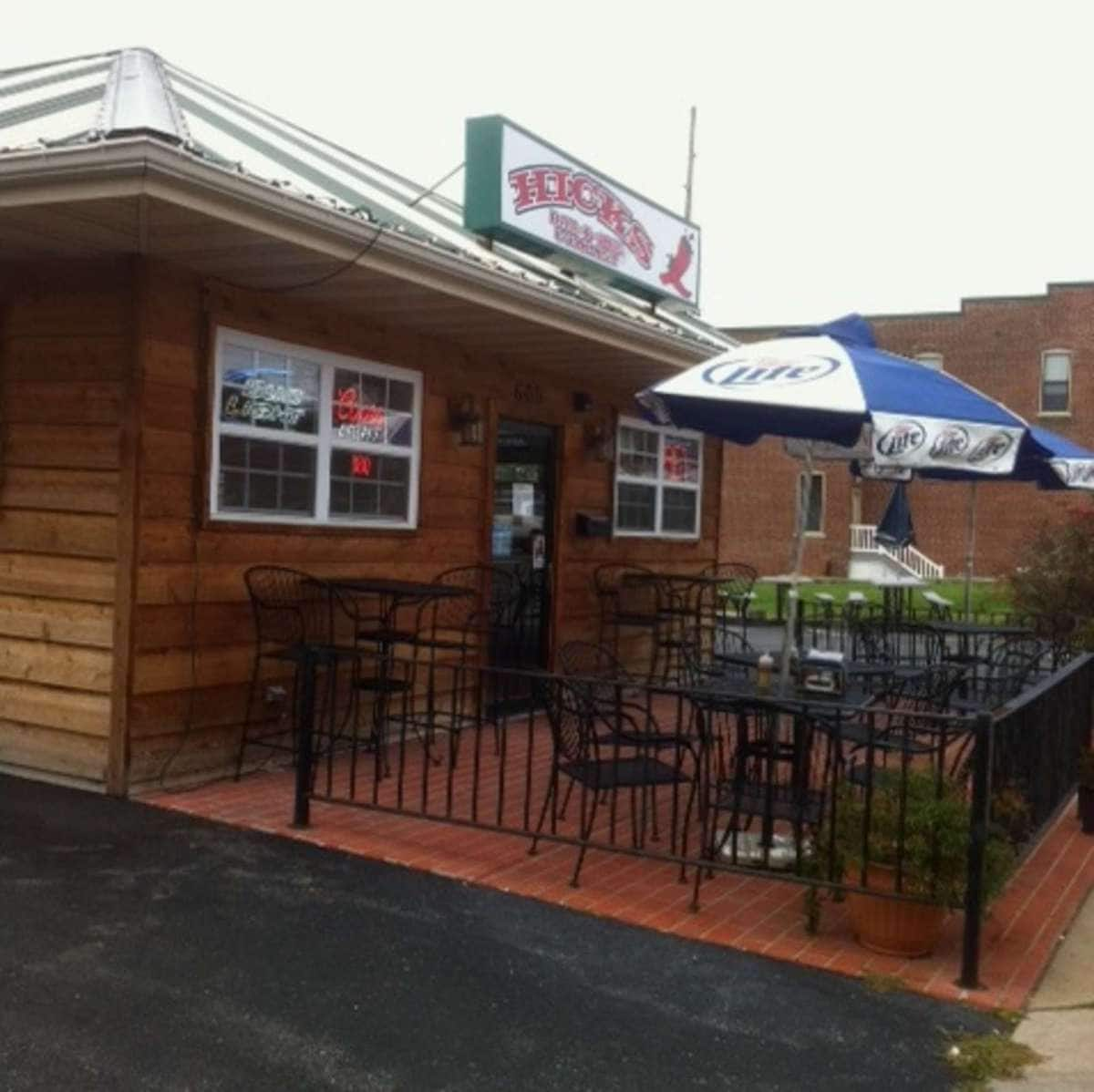 Menu of Hicks Bar-B-Que Company, Belleville, Belleville