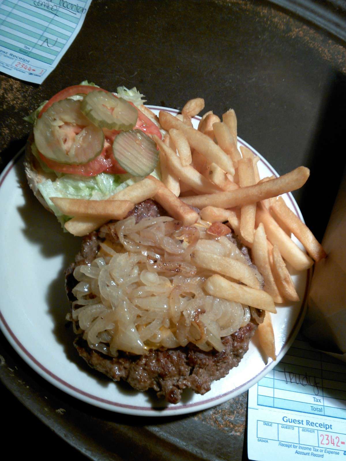 Menu of Char Lou's, New Orleans