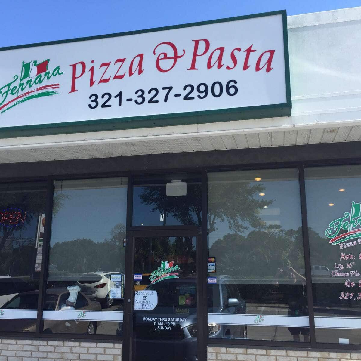 Menu of Ferrara Pizza and Pasta, Palm Bay, Melbourne