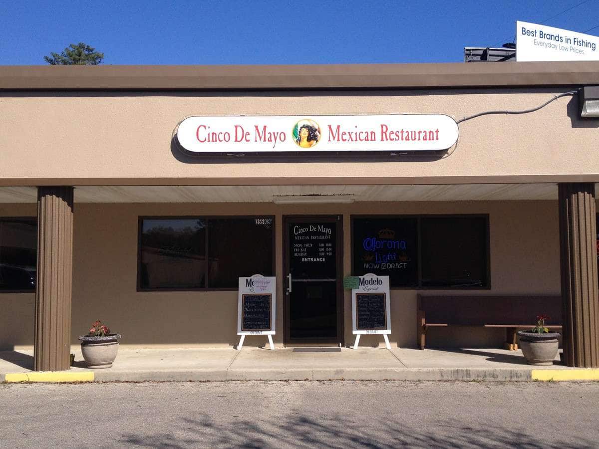 Menu of Cinco De Mayo Mexican Restaurant, Tallahassee, Tallahassee