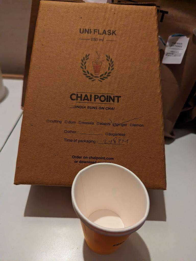 Chai point uniflask sales quantity