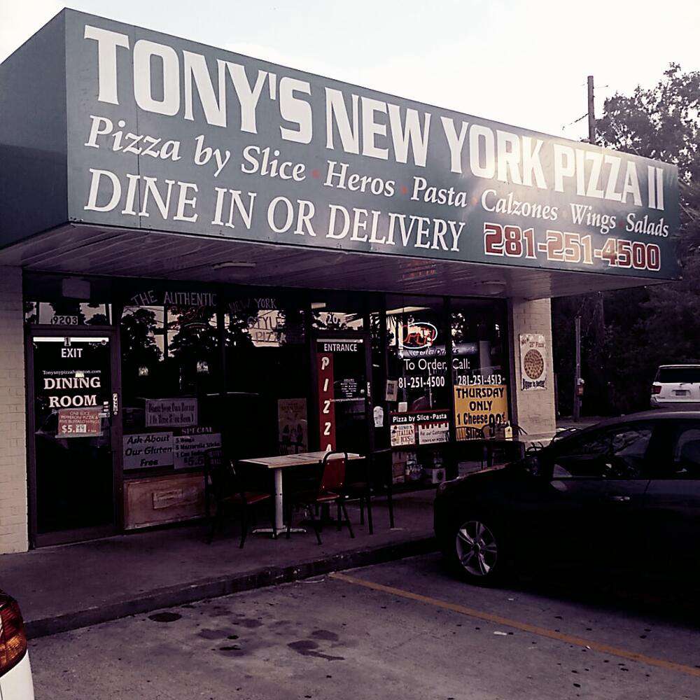 Tony's New York Pizza II, Spring, Houston Zomato