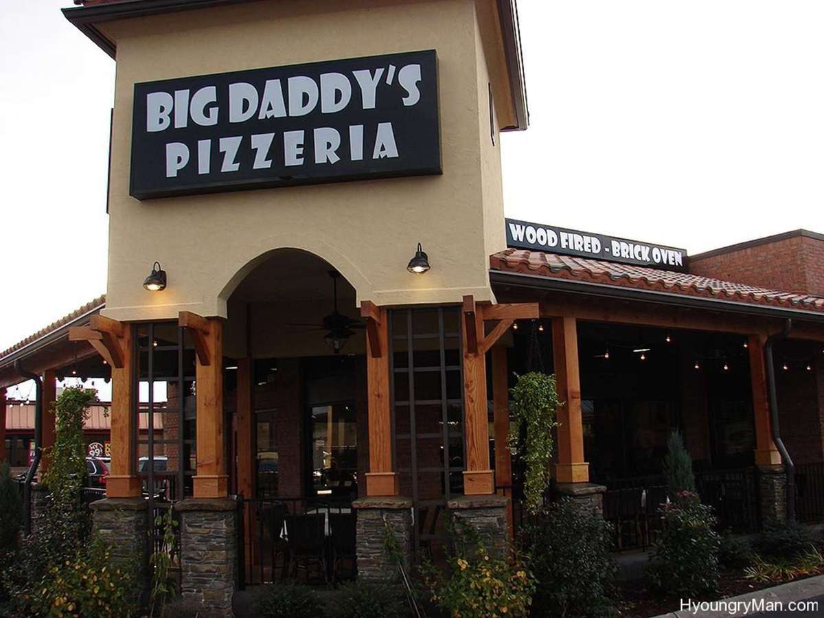 Big Daddy S Pizzeria Sevierville Menu With Prices