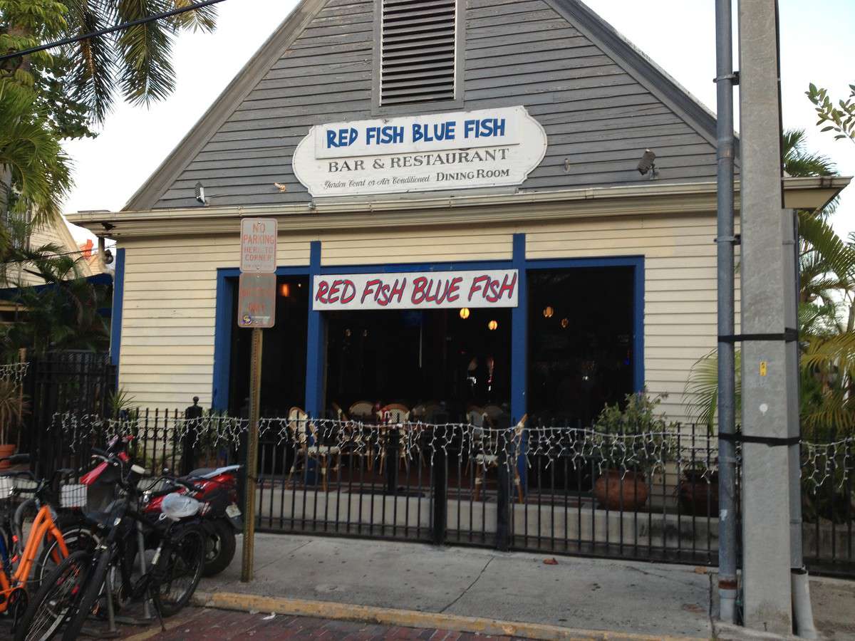 Menu of Red Fish Blue Fish, Key West, Florida Keys