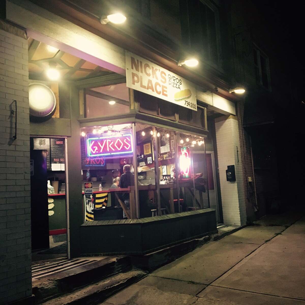 Menu of Nick's Place, North Side, Pittsburgh