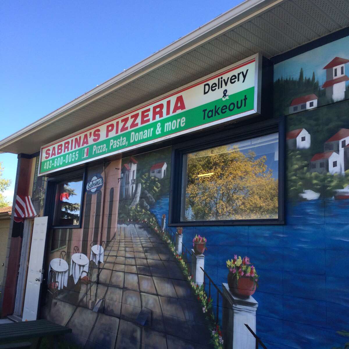 Menu of Sabrina's Pizzeria, Blackfalds, Blackfalds