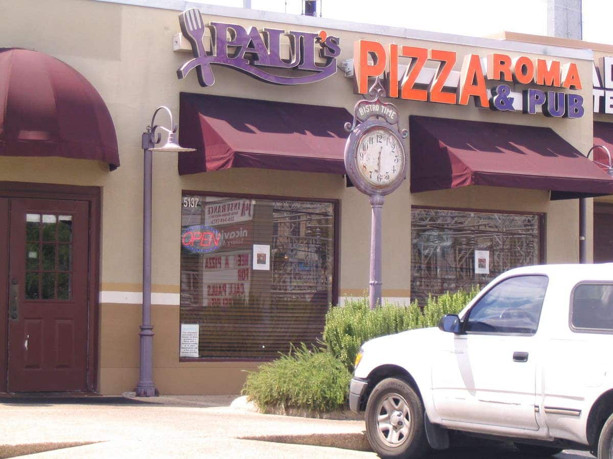 Menu of Paul's Pizza Roma & Pub, Northwest Side, San Antonio