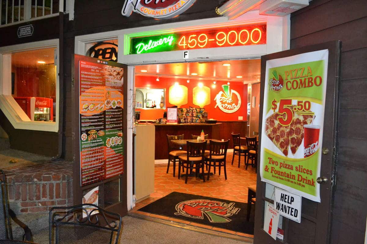 Menu of Pizza Pronto, La Jolla, San Diego