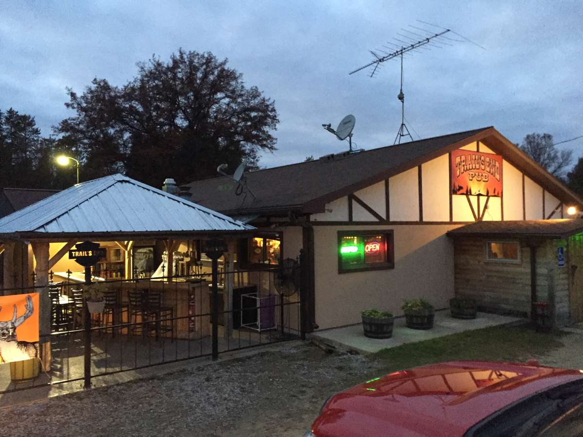 Menu of Trail's End Pub, Harrison, Harrison