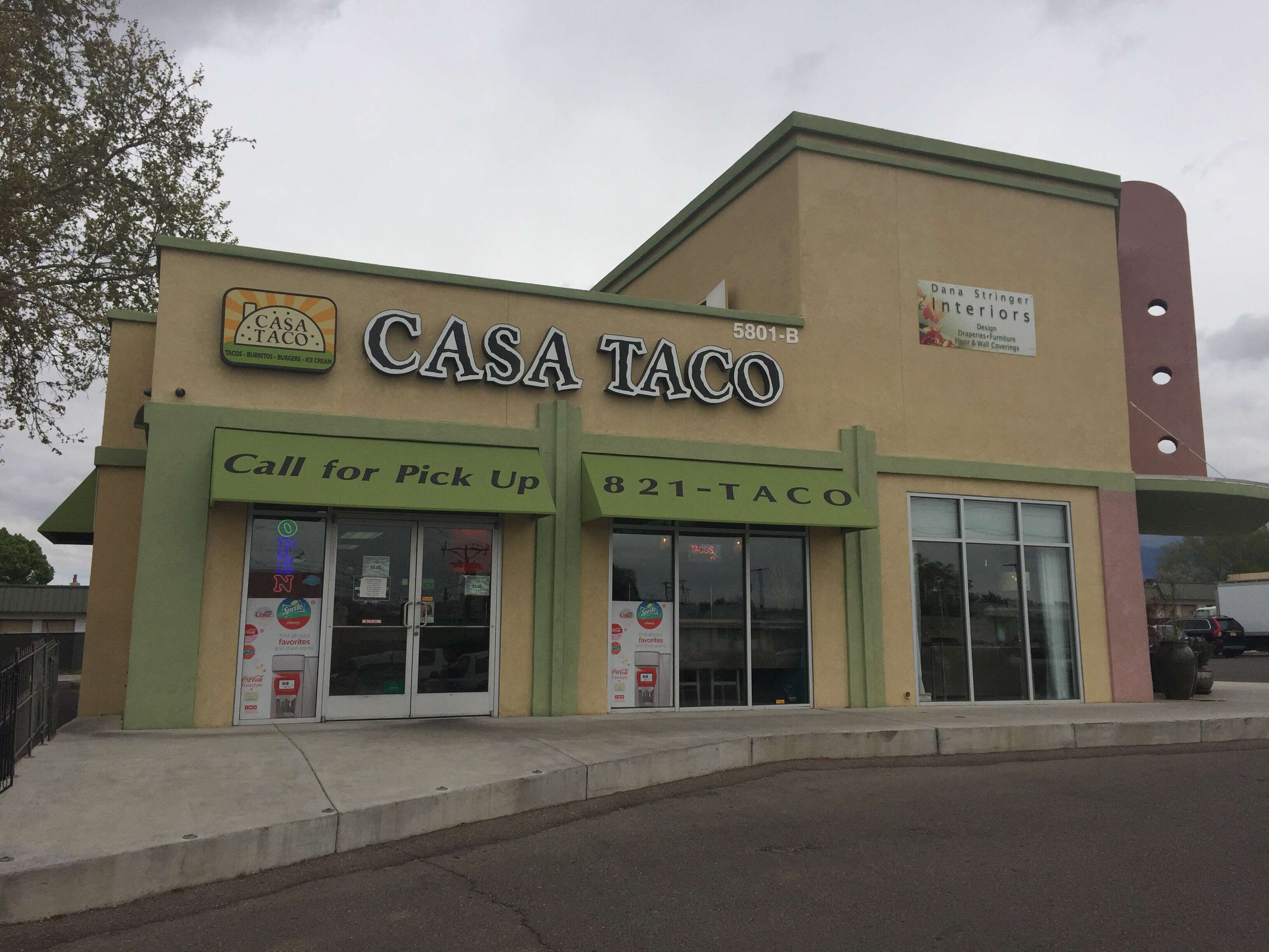 Menu of Casa Taco, Academy Hills, Albuquerque