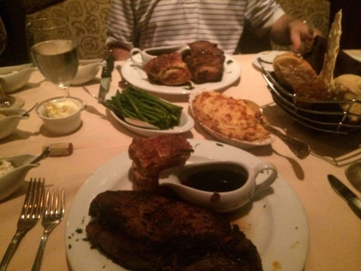 Menu of Jack Binion's Steak House, Bossier City, Shreveport