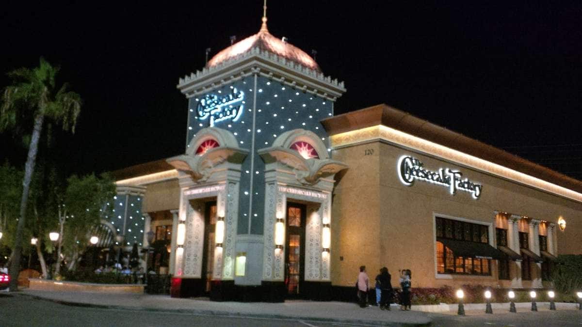 Menu of The Cheesecake Factory, Anaheim, Orange County