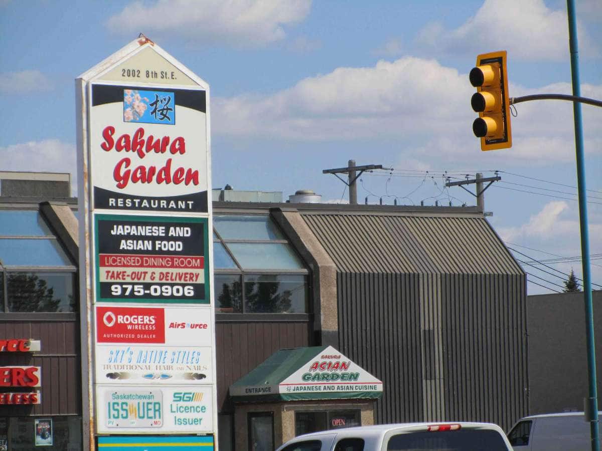 Menu of Sakura Asian Garden, 8th Street, Saskatoon