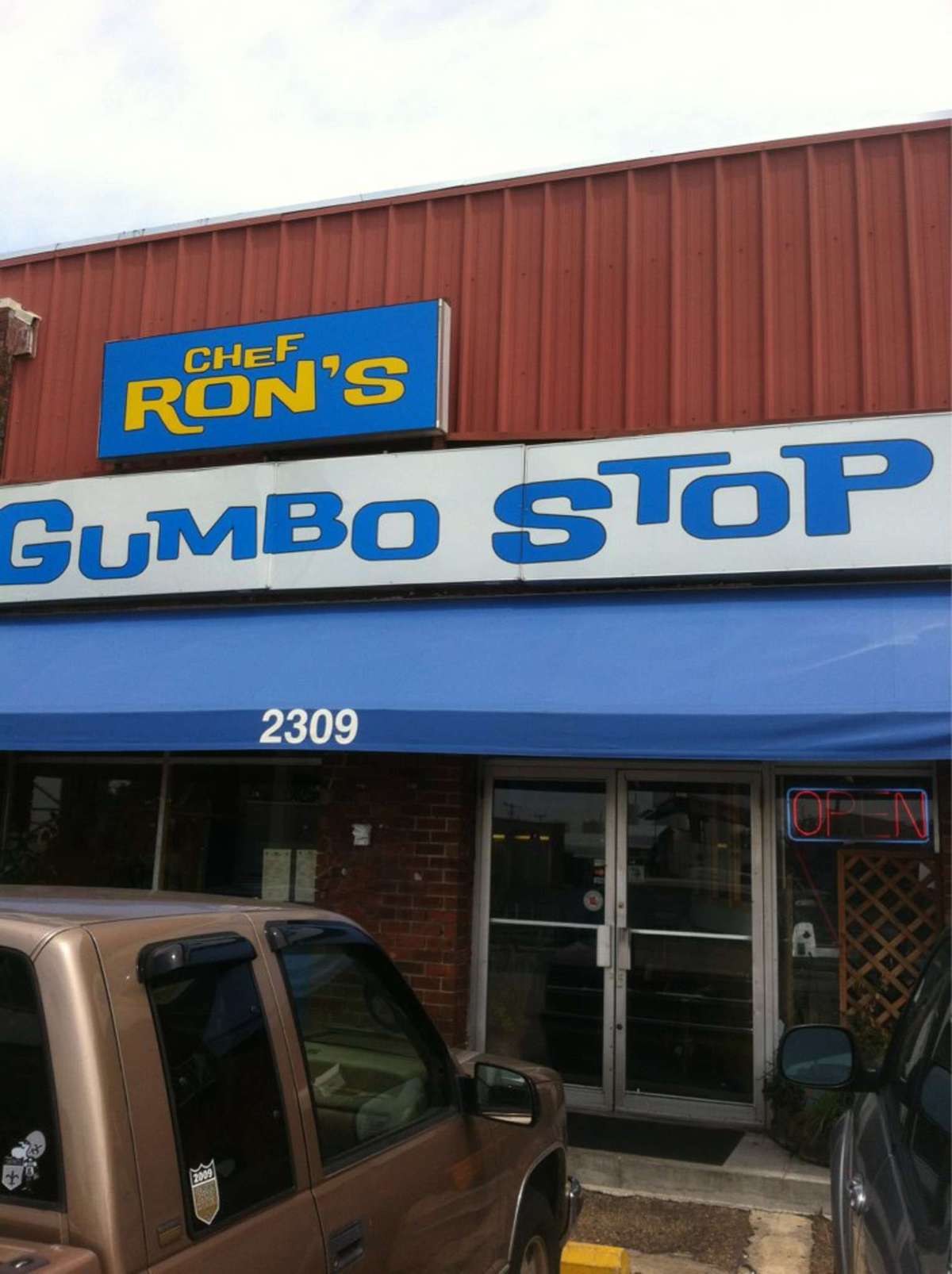 Menu of Chef Ron's Gumbo Stop & Pub, Metairie, New Orleans