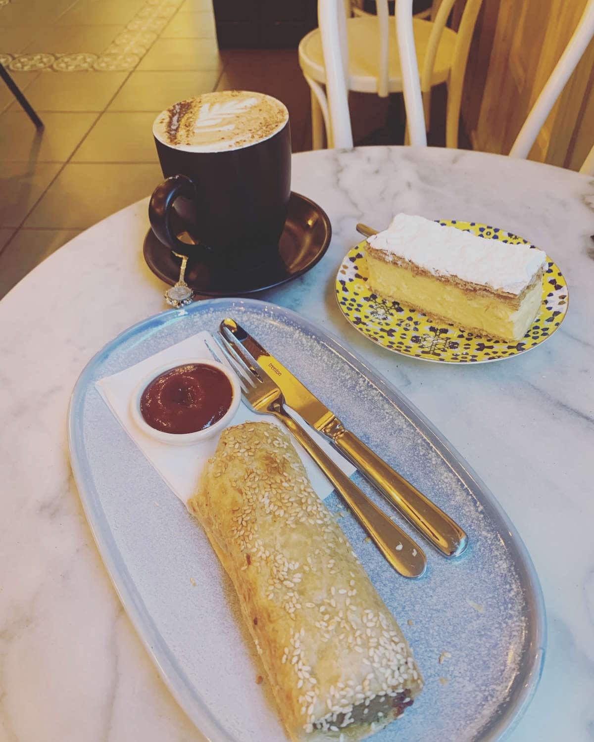 Menu of Flavours Patisserie Cafe, Parkdale, Melbourne