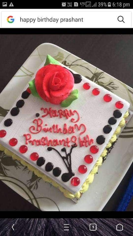  Vanilla Birthday Cake For Prashant kumar