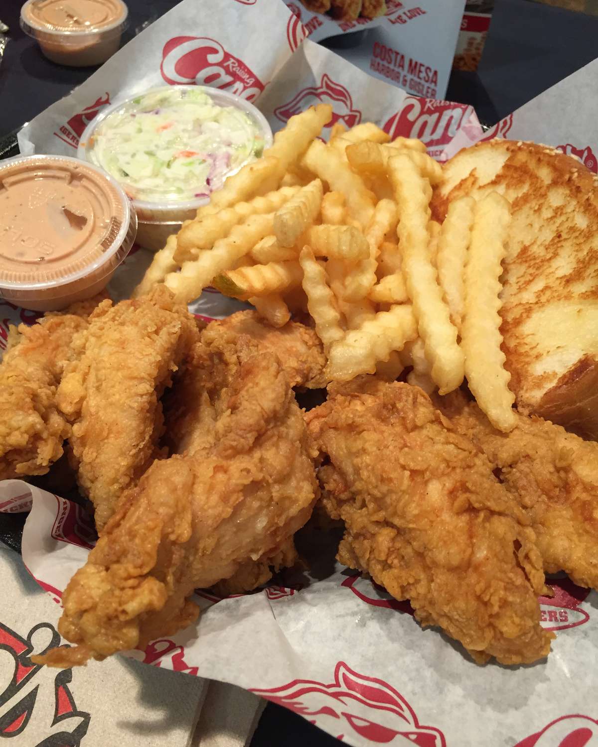 Menu of Raising Cane's Chicken Fingers, Costa Mesa, Orange County