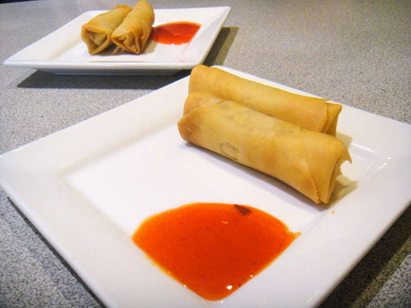 Image result for garlic onion spring rolls